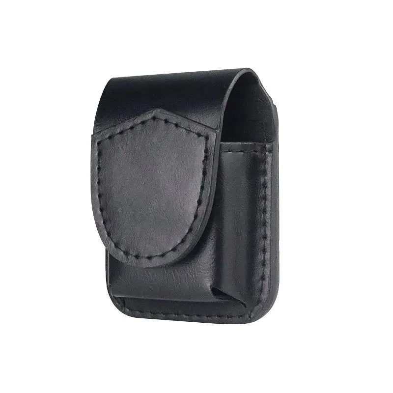 New Arrived Solid Color Without Pattern Handmade PU Leather Kerosene Oil Lighter Belt Case Waist Bag For Zippo Lighters