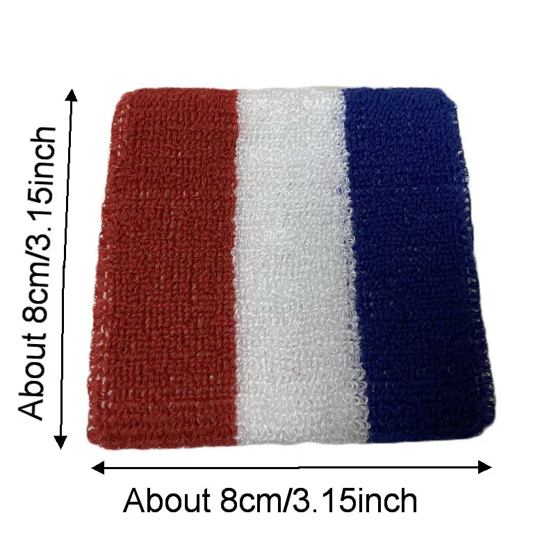 1Pcs Striped Tennis Wristband Sports Wrist Brace Wrap Basketball Towel Cotton Sweatband For Running Fitness Wrist Guard Protect