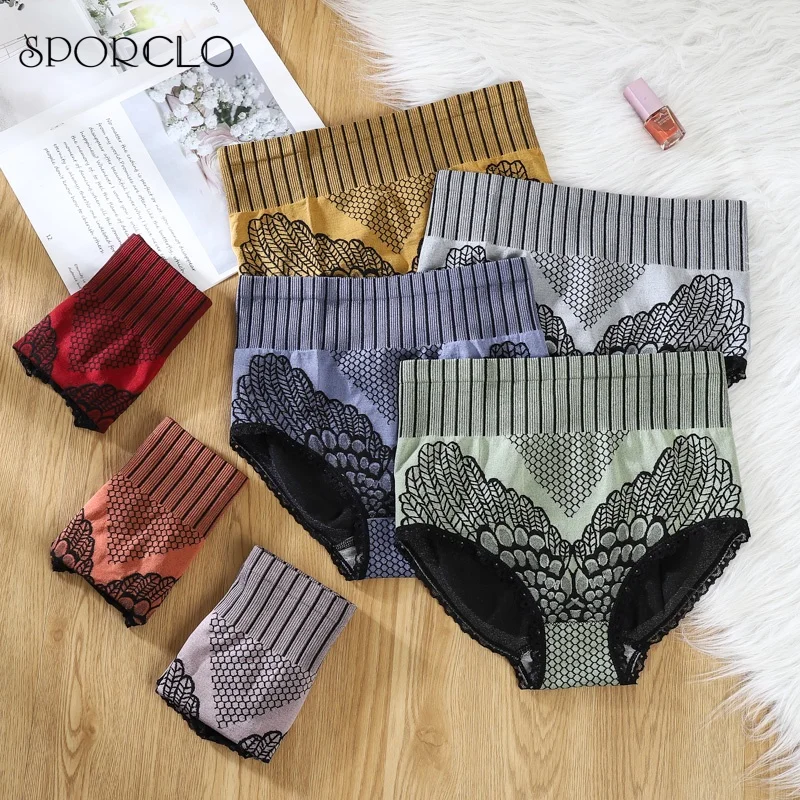 SPORCLO 1 PC Sexy Women's Underwear High Waist Breathable Push Up Panties Lace Elastic Butt Lifter Underpants Hip Raise Briefs