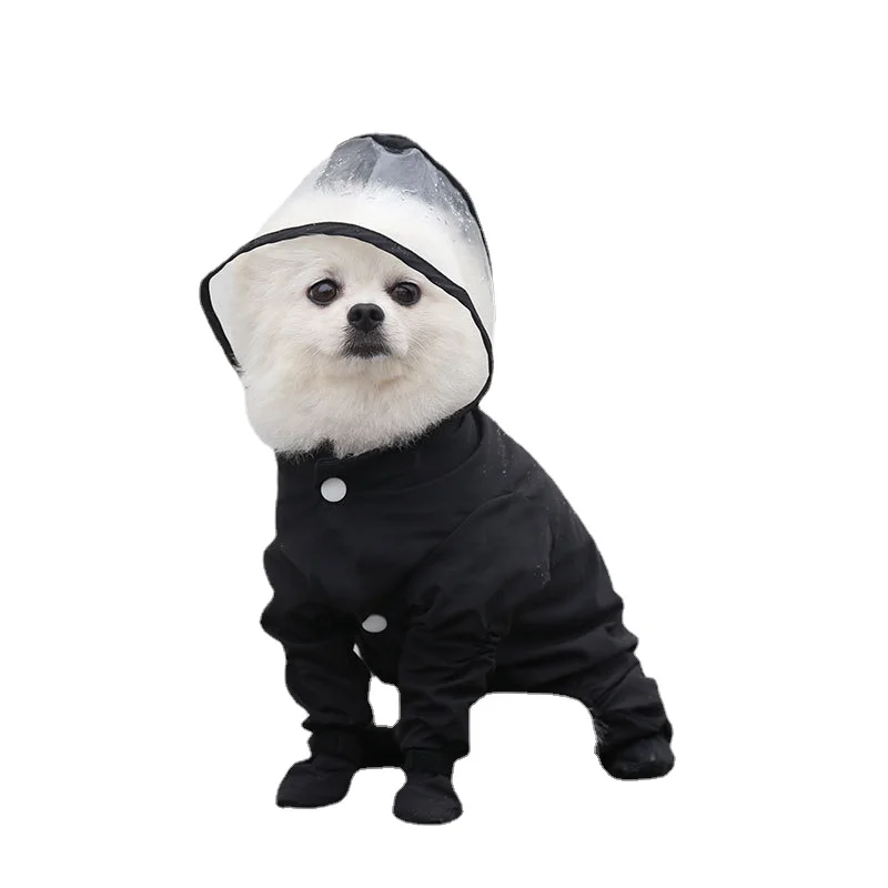 

Dog Raincoat Waterproof Clothing Rain Jacket with Dog Shoes Outfit Garment Bichon Yorkshire Pomeranian Schnauzer Poodle Clothes