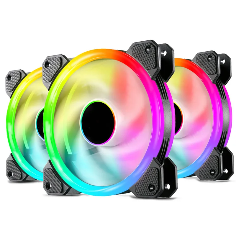 

RGB Cooling Fan Computer Case Radiator Fan Adjustable RGB High Performance Quiet 120mm Case Fan PC вентилятор 120 мм rgb