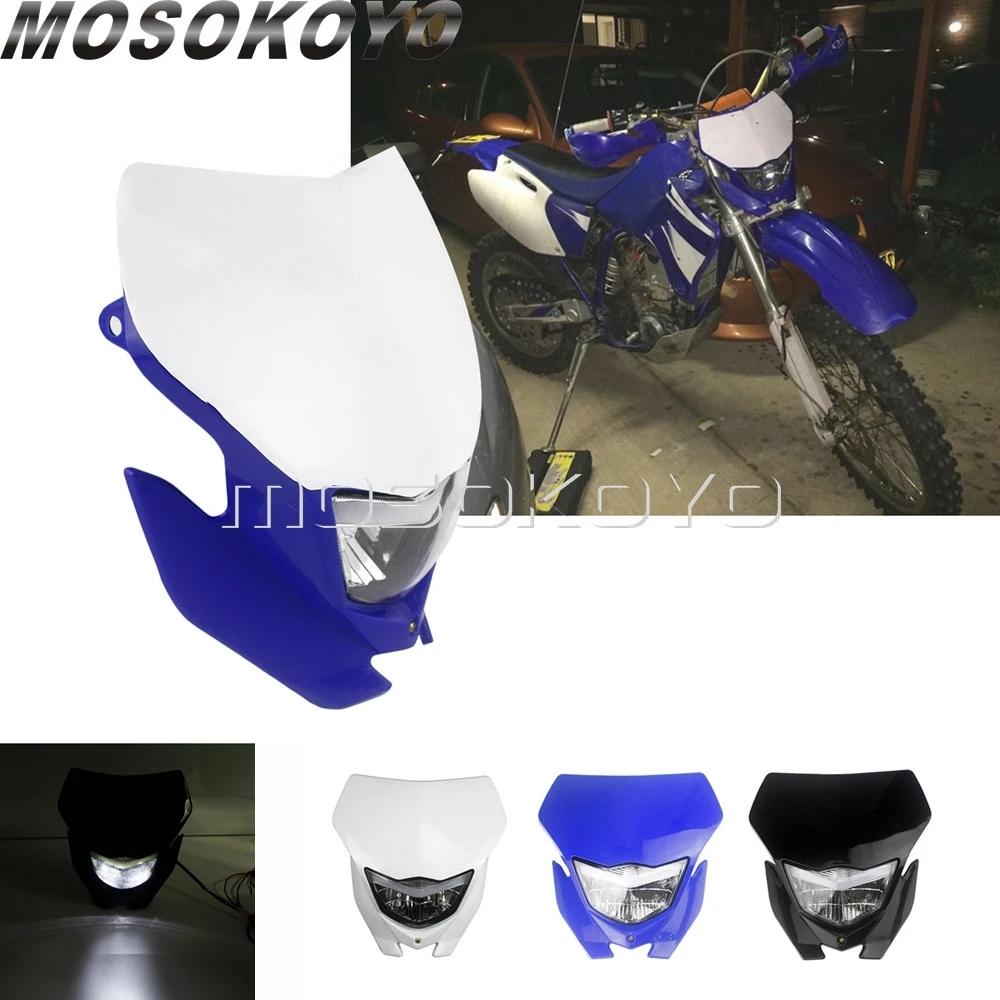 

Off Road Motorcycle H4 LED Headlights For Honda Yamaha TTR XT WRF YZF 125 YZ450F YZ250F Universal MX Racing Enduro Headlamp