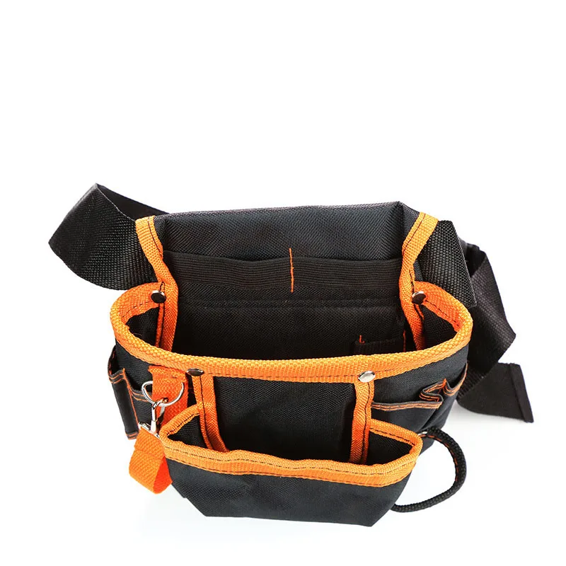 Electrician Tool Bag 600D Oxford Multifunctional Maintenance Belt Bag with 8Pcs Pockets