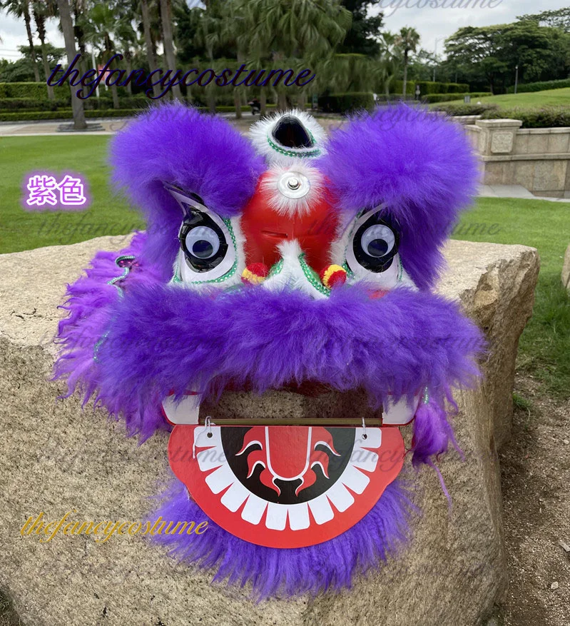 Chinese Lion Dance Props Mascot Costume Hangings  12 inch Children 2-5 Age Cartoon Family Outfit Dress Party Carnival Festivall