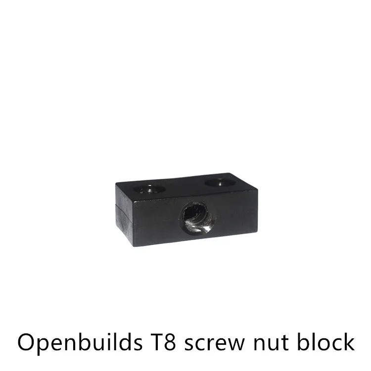 3d printer nut T openbuilds type anti-backlash block T8 screw 8mm lead 2mm 4mm