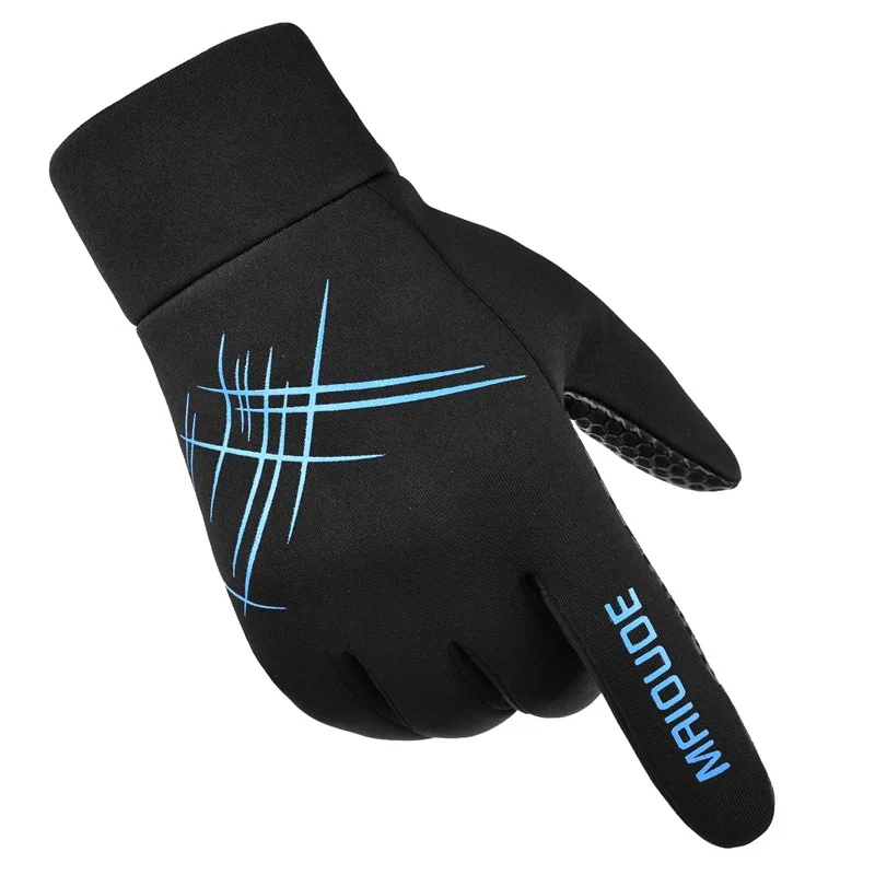 

Sports gloves men's touch screen winter outdoor water repellent cycling motorcycle riding thick warm fitness gloves