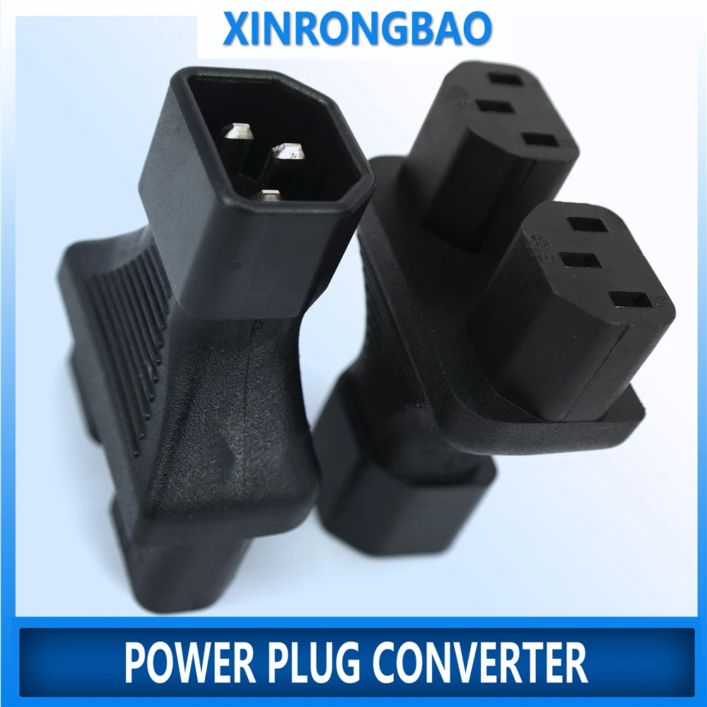 

IEC 320 3Prong Male to 2 Female Y type Power split adapter IEC 320 C14 to C13 adapter Dual C13 Female Extension Power connector