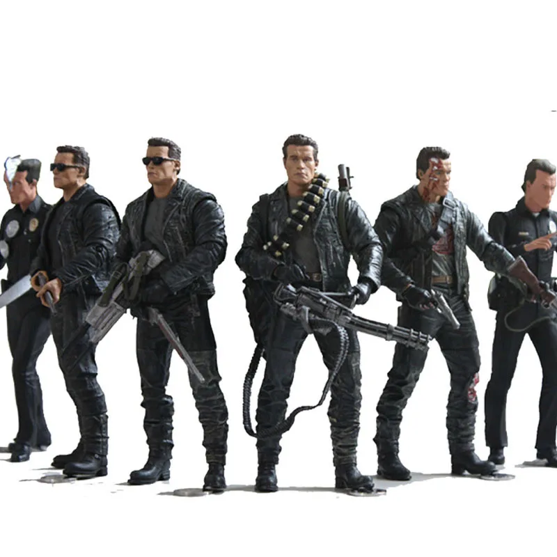 NECA The Terminator 2 Figura de acción T-800 / T-1000 Figura de acción de PVC Modelo de juguete Juguete 7 tipos 18 cm