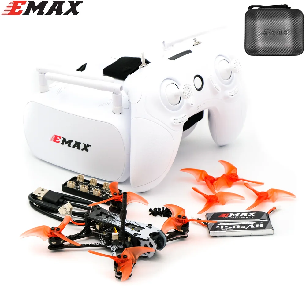EMAX Tinyhawk II Freestyle 115mm 2.5 inch F4 5A ESC FPV Racing RC Drone BNF /RTF Version with Fpv Goggle/ Remote Control