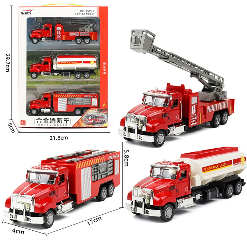 High simulation alloy sliding engineering truck fire truck model,ladder fire truck,mixer truck dump truck toy,free shipping