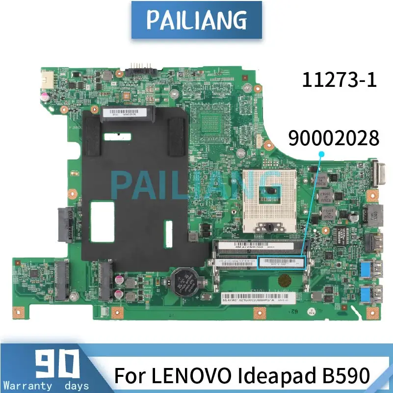 Placa base para portátil LENOVO Ideapad B590, 90002028, 11273, SLJ8C, DDR3, probada, OK