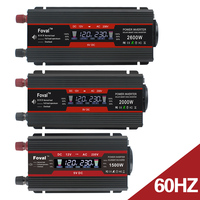 Car Solar DC 12V 1500W/2000W/2600W LCD display EU socket 60HZ Modified Sine Wave Adapter dual 3.1A USB Power inverter