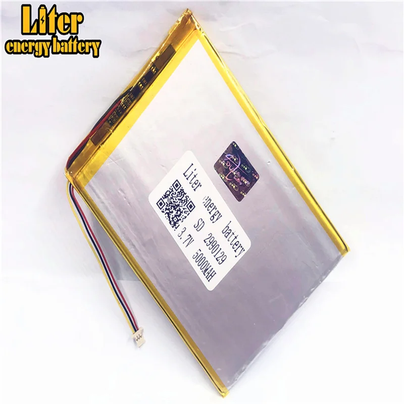 1.0mm - 3P plug 3.7 V 2990129 3090130 5000mah Tablet PC li-po Battery Rechargeable li-polymer battery