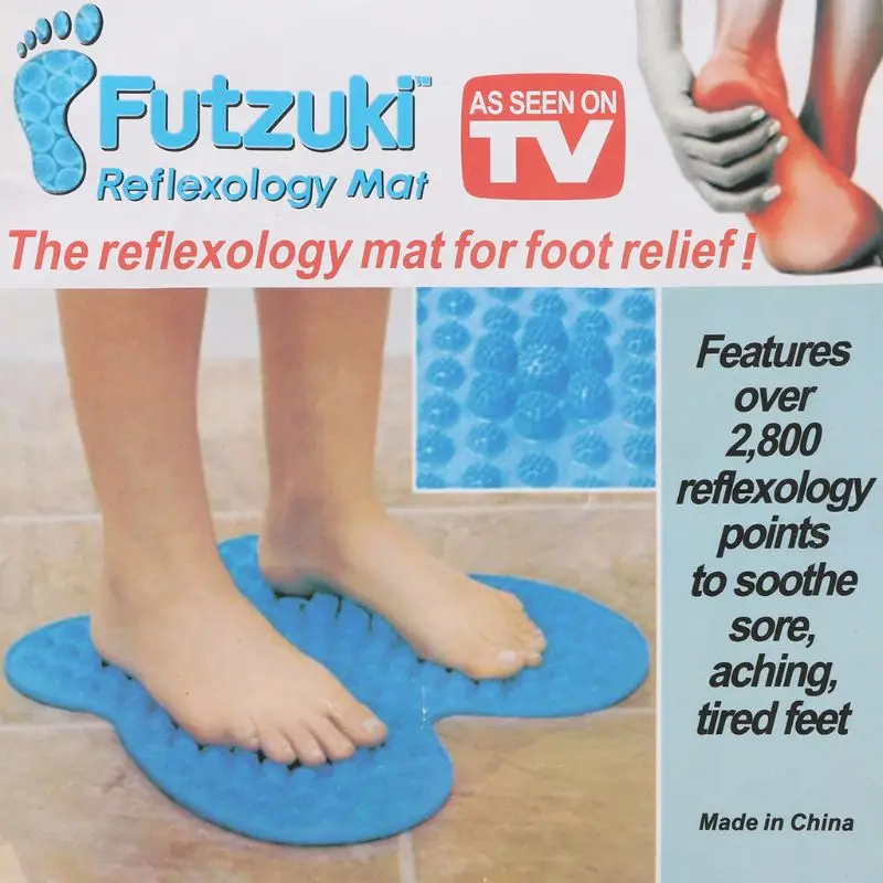 Reflexology Foot Acupressure Massage Mat Pain Relief Feet Walk for Butterfly Massager Plate