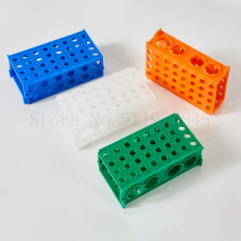 1pcs plastic 0.5ml 1.5ml 10/15ml 50ml Multifunctional centrifuge tube rack freezing test tube holder Available on four sides