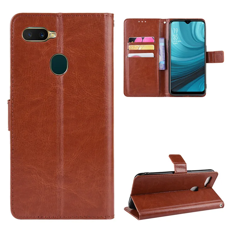 OPPO AX7 Case OPPO A7 Case Luxury Leather Flip Wallet Phone Case For OPPO A X7 CPH1903 CPH 1903 Case Stand Function Card Holder