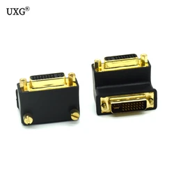 DVI 24+5 Elbow Connector 90 270 Degree Right Angle DVI To DVI male to male female to female Video Extension Adapter