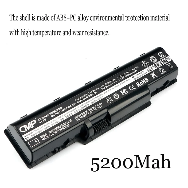 

1PC New Laptop Battery Internal For Lenovo IdeaPad B450 B450A B450L L09S6Y21 L09M6Y21