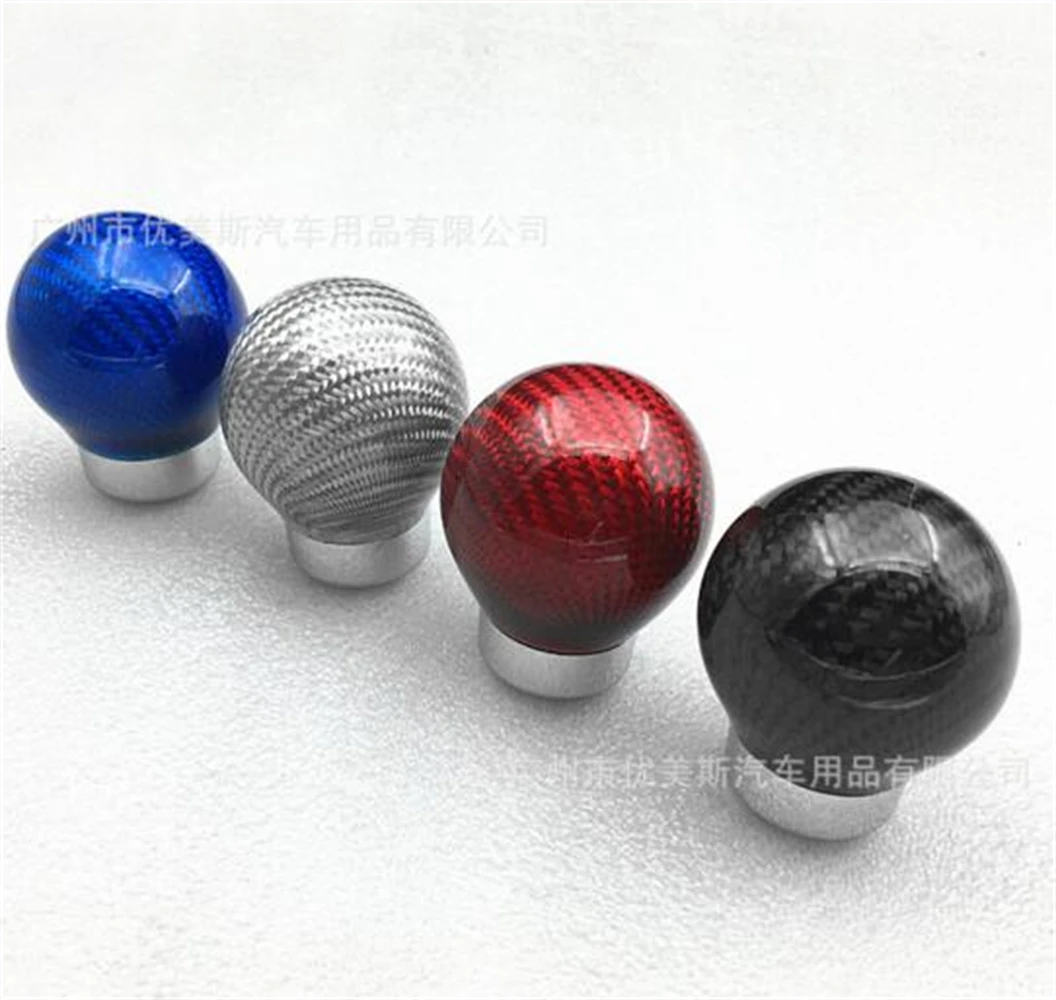 

Car Black Carbon Fiber MT Manual Transmission AT Gear Shift Knob Shifter Fit For Honda Toyota Nissan Mitsubishi Ford Chevrolet
