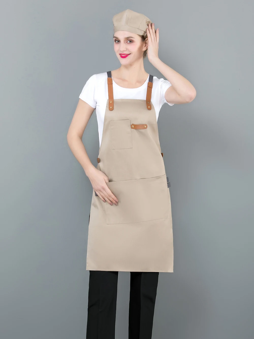 1pcs Apron Denim Restaurant Hotel Waist Chef Apron Bar Pub Kitchen Cafe Server Waiter Waitress Cook Apron Universal