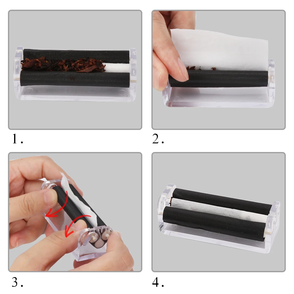 Plastic Cigarettes Roller 70MM 78MM Tobacco Manual Portable Mini Cigarette Maker Tobacco Rolling Machine