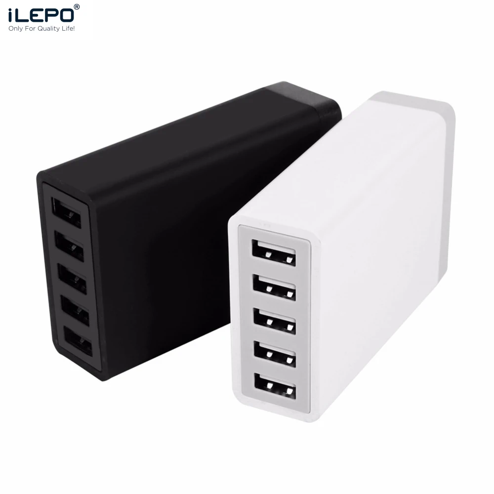 

ILEPO 40 Вт 5 USB зарядное устройство для быстрой зарядки 5V2A док-станция для быстрой зарядки с кабелем для iPhone iPad xiaomi Kindle AU US EU KR