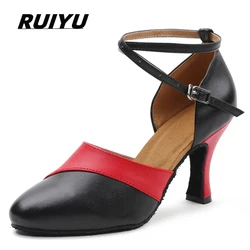 Latin Shoes Salsa Tango Ballroom Party High Heel Women's Shoes Red White Girls Summer Outdoor Sports Shoes Dance Shoes