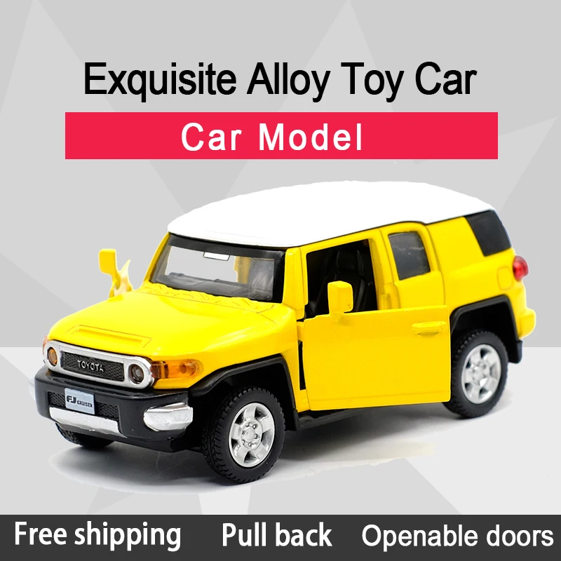 New Arrival Caipo Toyota FJ Alloy Diecast Car Model Toy With Pull Back /For Kids Gifts /Educational Toy Collection