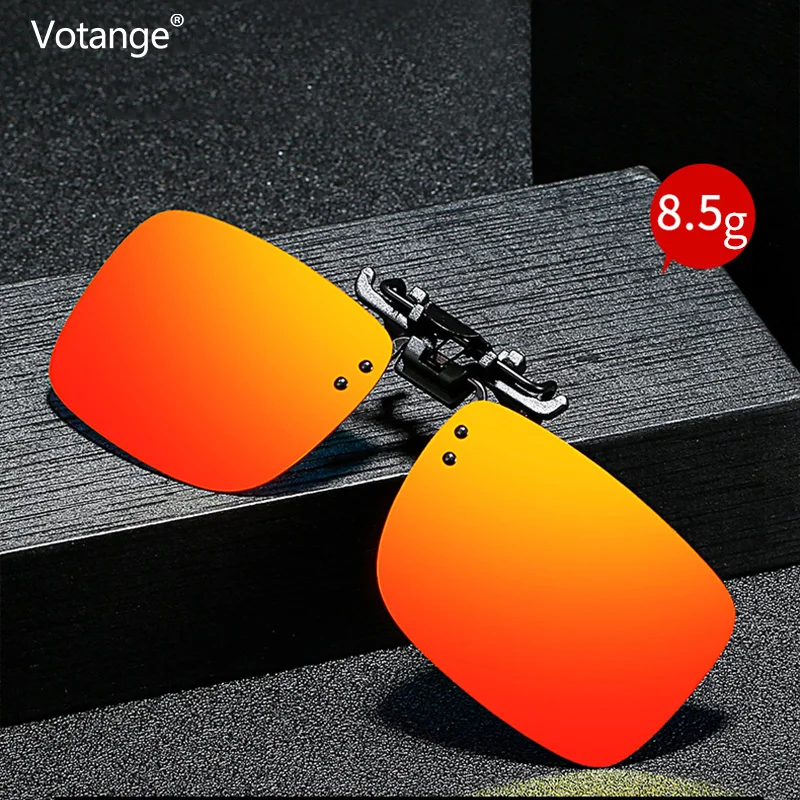 

Polarized Flip Up Clip on Sunglasses Men TR Polarized Lens Clips Night Vision Safe Driving Cyling Goggles UV400 Glasses E206