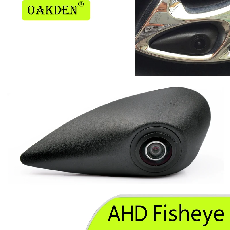 AHD 170 Fisheye Car Front View Forward Logo Camera For Accent Hyundai MOINCA AZERA COUPE Sonata Veracruz Rohens Rohens-Coupe