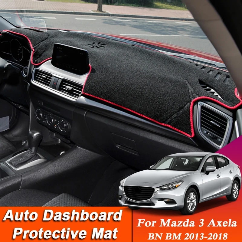 Car Styling For Mazda 3 Axela BN BM 2013-2018 Low/High Mach LHD&RHD Dashboard Mat Protective Anti-Pad Shade Cushion Accessory