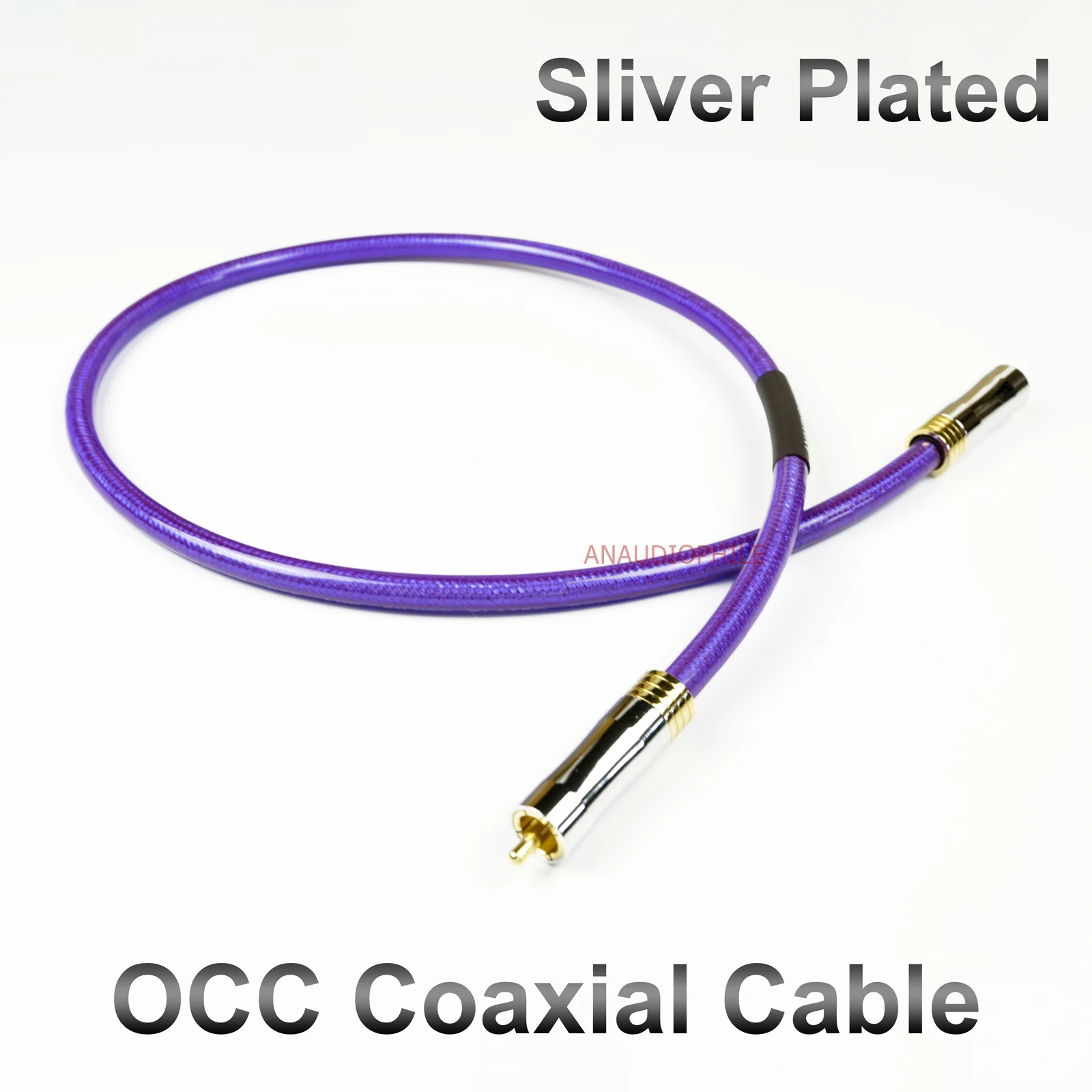 OCC 75 ohm kabel koncentryczny HiFi posrebrzany kabel koncentryczny SPDIF dźwięk cyfrowy RCA do RCA DAC CD