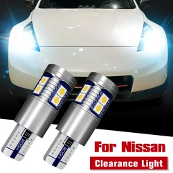 2x LED Clearance Light W5W T10 For Nissan 350Z 370Z Cube GTR Juke Leaf Note Pathfinder R51 R52 Tiida X-Trail T30 T31 Qashqai J10