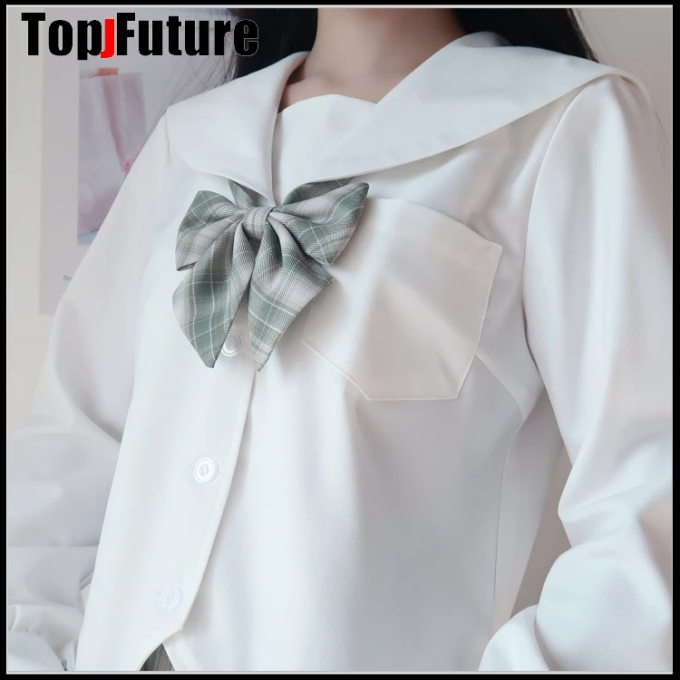 Sapporo Witte Schooluniform Japanse Afdeling Jk Uniform Basic Zeeman Uniform Student Midden Pak Top Shirt Blouse