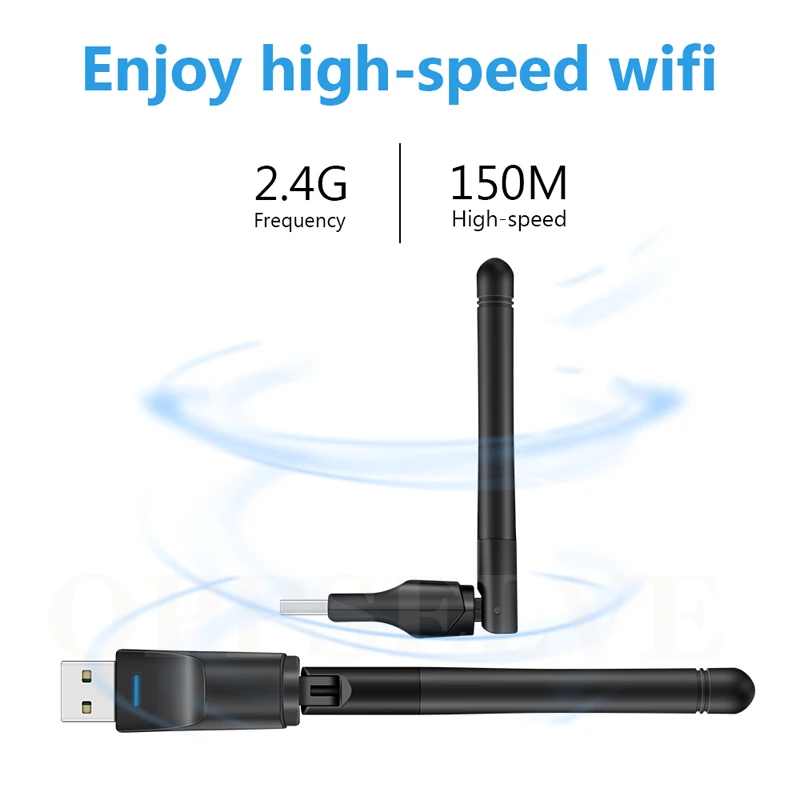 High Speed 150Mbps Wi-fi Antenna Wireless PC Network Card USB Wifi Adapter Ethernet Wifi Dongle MT7601 Driver For Desktop laptop