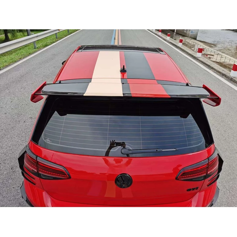 for Volkswagen Golf 7 Mk7 7.5 GTI Rear Roof Spoiler Wing Lip TC Style  2013-2020