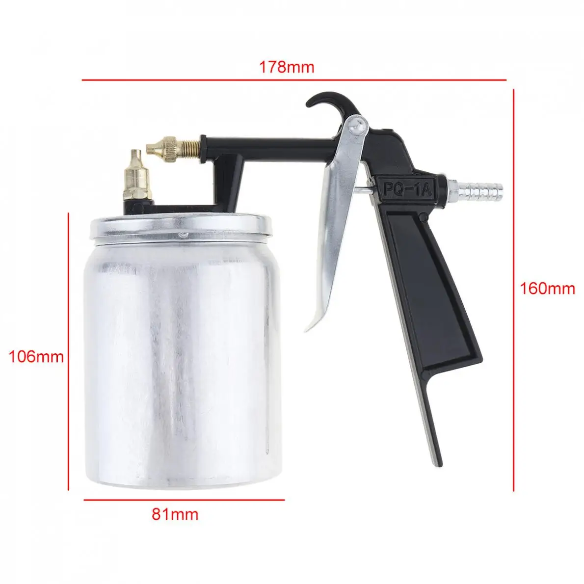 Pneumatic Spray Gun  with 2.5mm Nozzle Caliber and Aluminum Pot for Furniture / Leather Clothing Spray