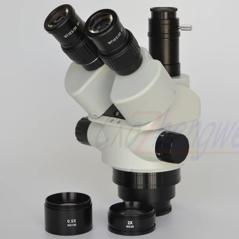 FYSCOPE  38MP HDMI 60SPF 3.5X-90X Simul-Focal Trinocular Zoom Stereo Microscope Head + Auxiliary Lens