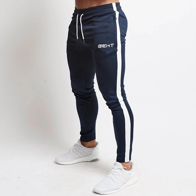 2024 GEHT brand Casual Skinny Pants Mens Joggers Sweatpants Fitness Workout Brand Track pants New Autumn Male Fashion Trousers