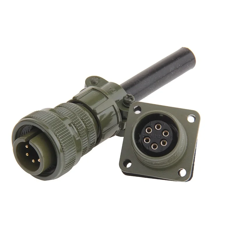 

MS5015 6 Pin U.S. Military Standard Aviation Plug Connector MS3106A 14S-6S MS3102A 14S-6P