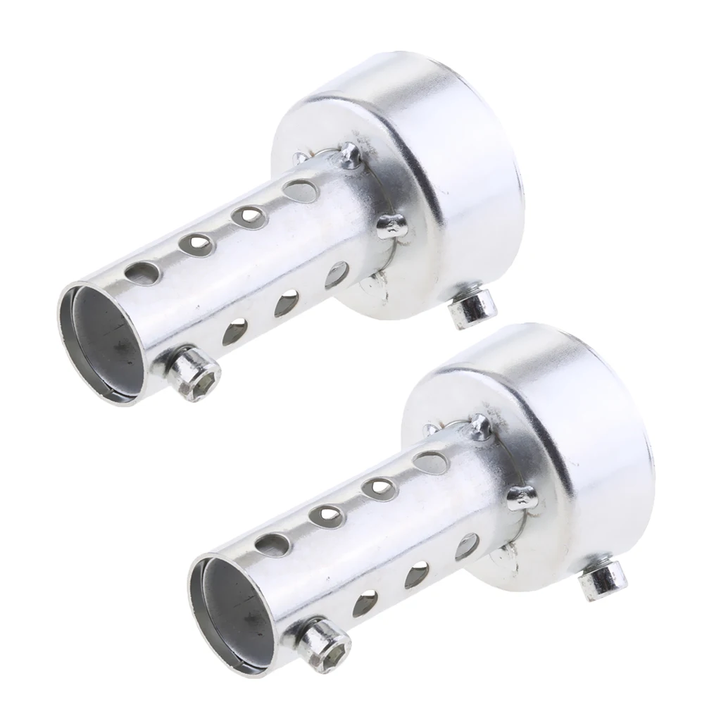 2pcs 48mm 3 inch Exhaust DB Killer Universal Motorcycle Exhaust Muffler Silencer Noise Sound Eliminator 42mm Diameter