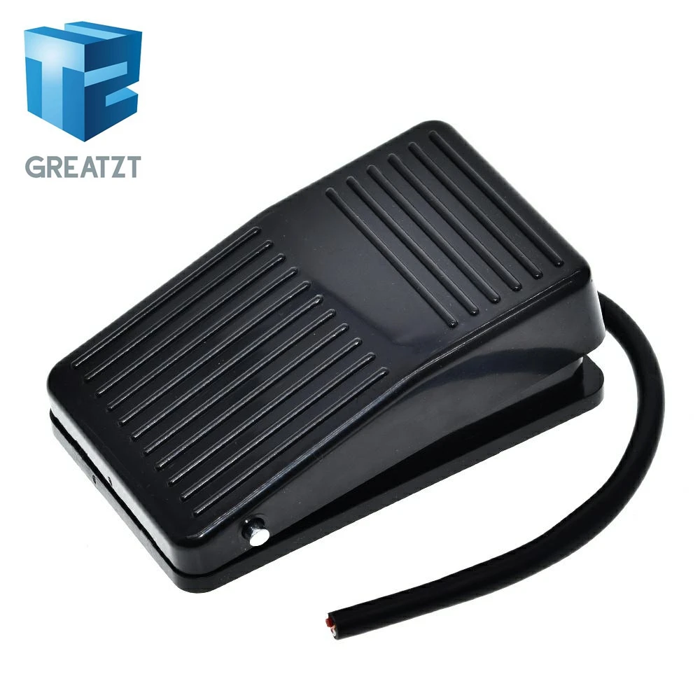 GREATZT Momentary Foot Controller Pedal Switch  Electric Power Footl Switch AC 220V 10A 1 NO 1 NC SPDT