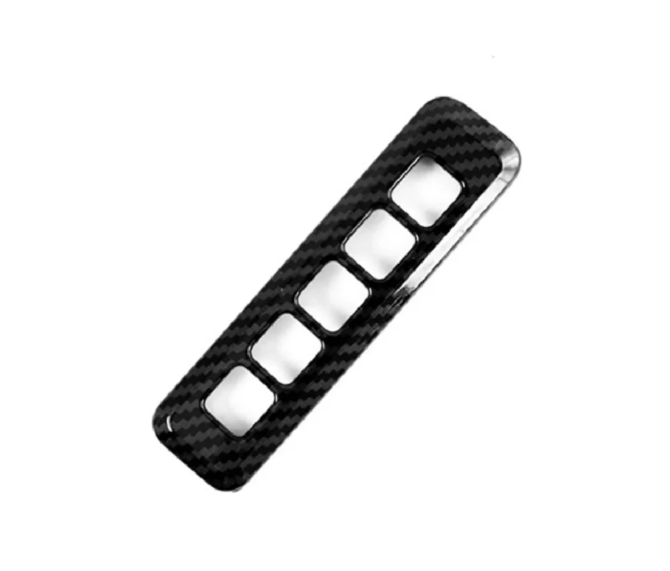 Carbon Fiber Look Grain Door Lock Password Panel Cover Trim Fit For Ford F150 Raptor 2017-2020