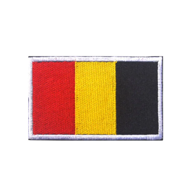 European Countries Flag Patch Badges Hook Loop Russia France Germany Italy Armband 3D Stick on Jacket Backpack Stickers