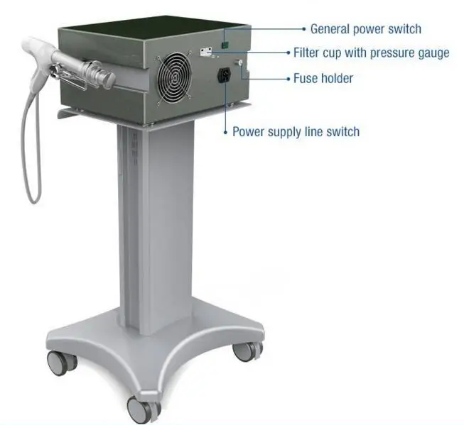 Free Shipping Shock Wave Therapy Machine For Orthopaedics Physiotherapy Equipment Pneumatic Shockwave Beauty Clinic Use