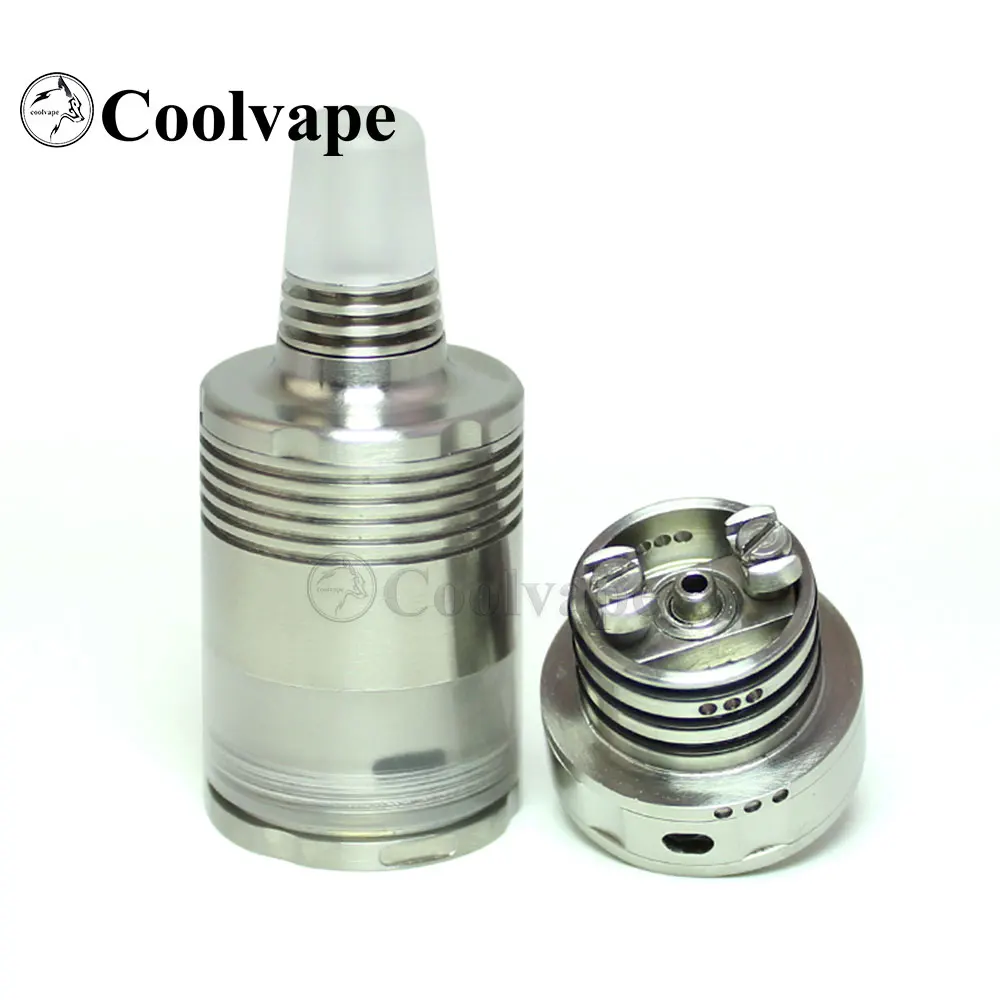 SXK BY-kA V9 MTL RTA Rebuildable Tank Atomizer Silver 5.0ml 22mm Diameter RTA