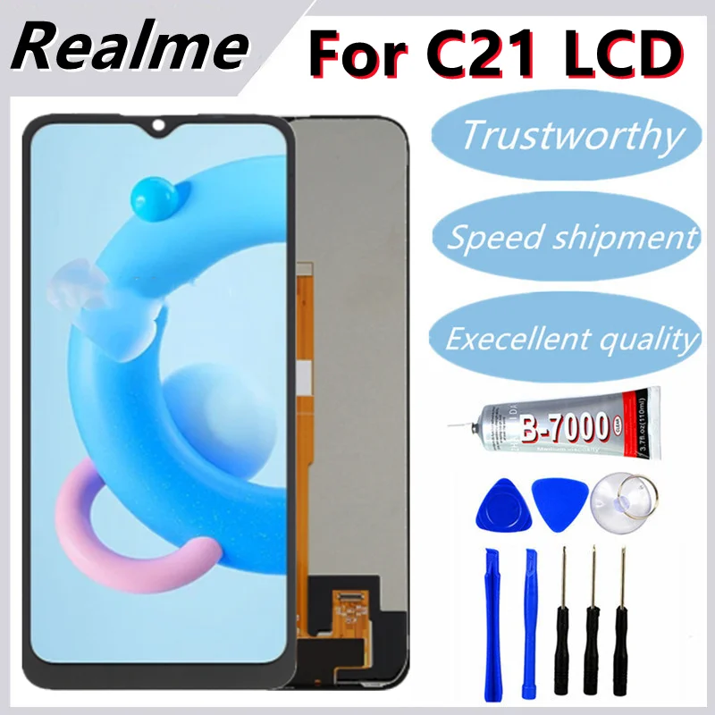 

Original Display Replace 6.5" For Realme C21 RMX3201 LCD Touch Screen Digitizer Assembly RMX3063 RMX3061