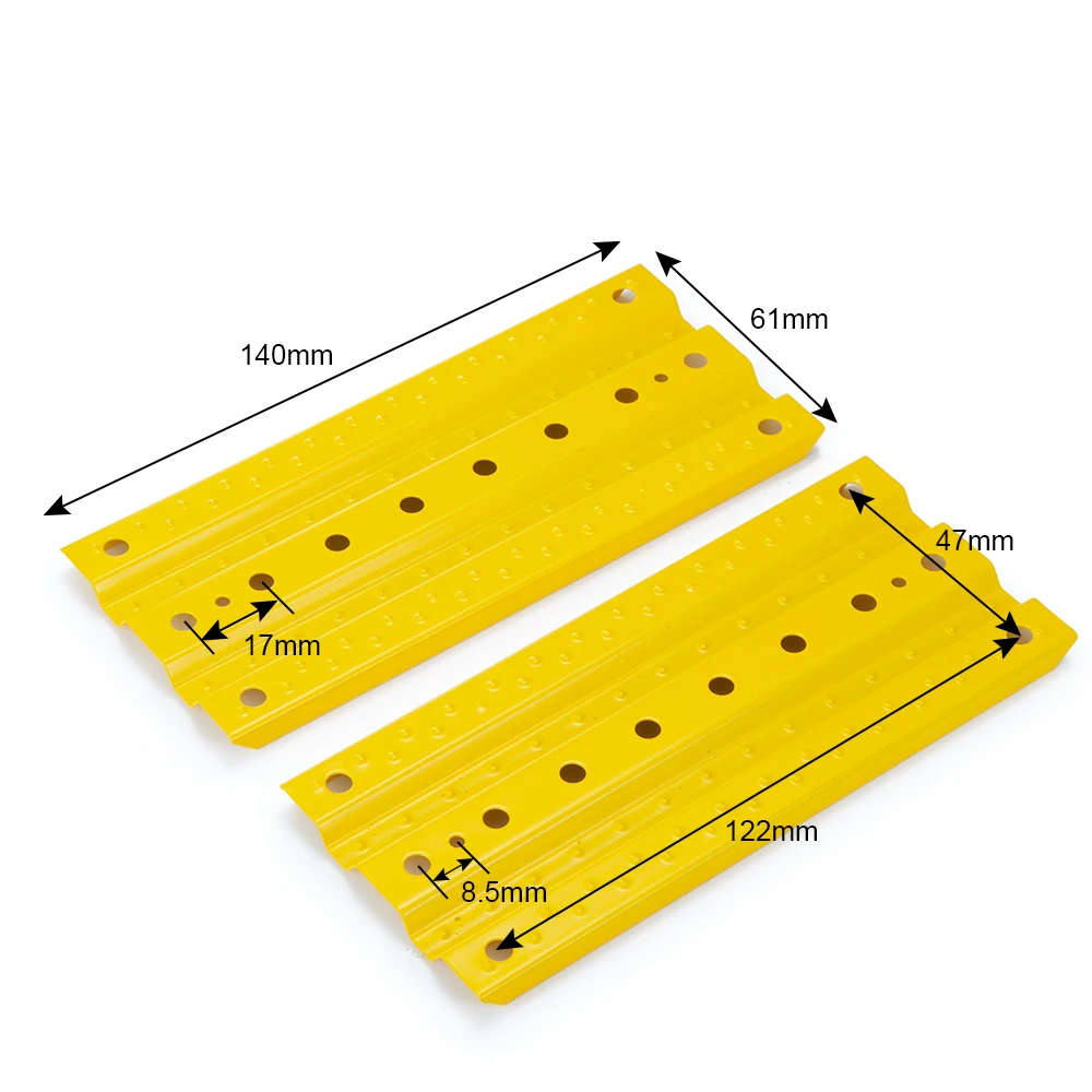 AXSPEED 2Pcs 140*61mm Metal Sand Ladder Recovery Board for TRX-4 Axial SCX10 Tamiya CC01 Recat MST 1/10 RC Crawler Car