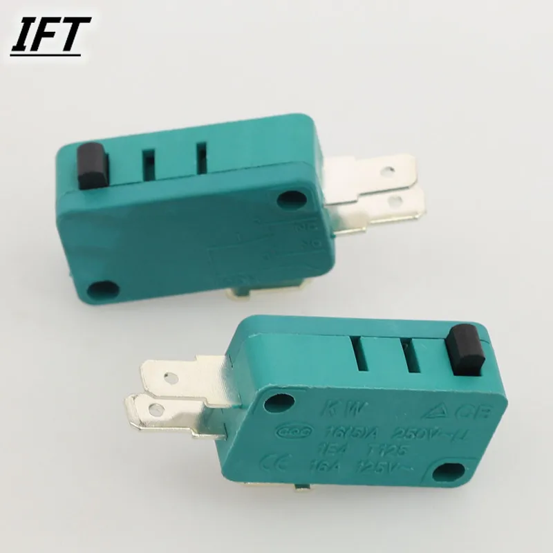 2pcs AC 16A 125V/250V Push Button Actuator Micro Limit Switch KW3-0Z