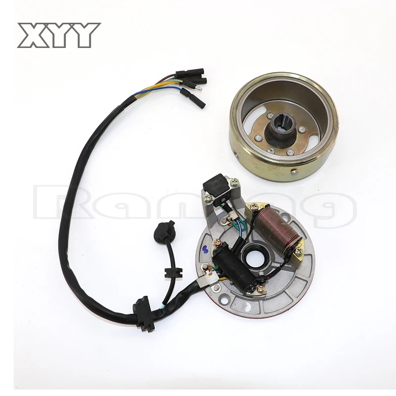 Mangeto Stater flywheel motor LIFAN LF125cc Horizontal Kick Start Engine Magneto Coil Stator Kit for Pit Dirt Bike